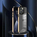 Square Electroplated Clear Hard Case for iPhone 13 - Ktusu