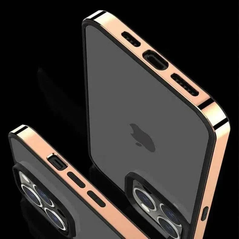 Square Electroplated Clear Hard Case for iPhone 14 Pro Max - Ktusu