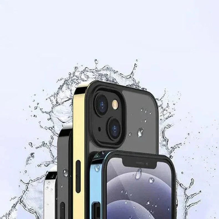 Square Electroplated Clear Hard Case for iPhone 14 Pro Max - Ktusu