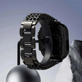 Stainless Steel Chain Link Armband Bracelet for Apple Watch 42 | 44 | 45 | Ultra 49 | 46mm S10 42 | 44 | 45 | Ultra 49 | 46mm S10 / Black - Ktusu