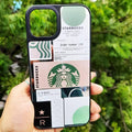 Starbucks Print Mirror Acrylic Glass Hard Case for iPhone 12 Pro Max iPhone 12 Pro Max / Starbucks 3 - Ktusu