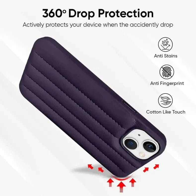 Stitch Leather Texture Hard Case for iPhone 13 - Ktusu