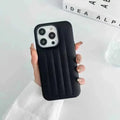 Stitch Leather Texture Hard Case for iPhone 13 iPhone 13 / Black - Ktusu