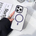 Strong Magnetic Magsafe Support Clear Hard Case for iPhone 15 Pro Max - Ktusu