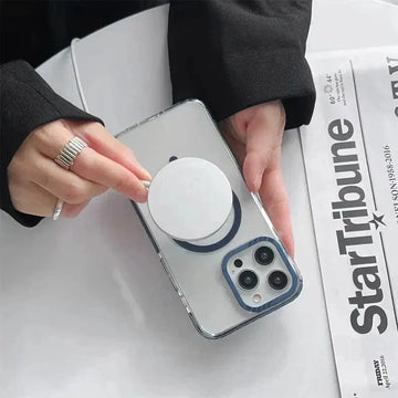 Strong Magnetic Magsafe Support Clear Hard Case for iPhone 15 Pro Max iPhone 15 Pro Max / blue / with magsafe - Ktusu