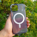 Tech Style Magnetic MagSafe Frosted Case for iPhone 15 iPhone 15 / Barcode / Smoke - Ktusu
