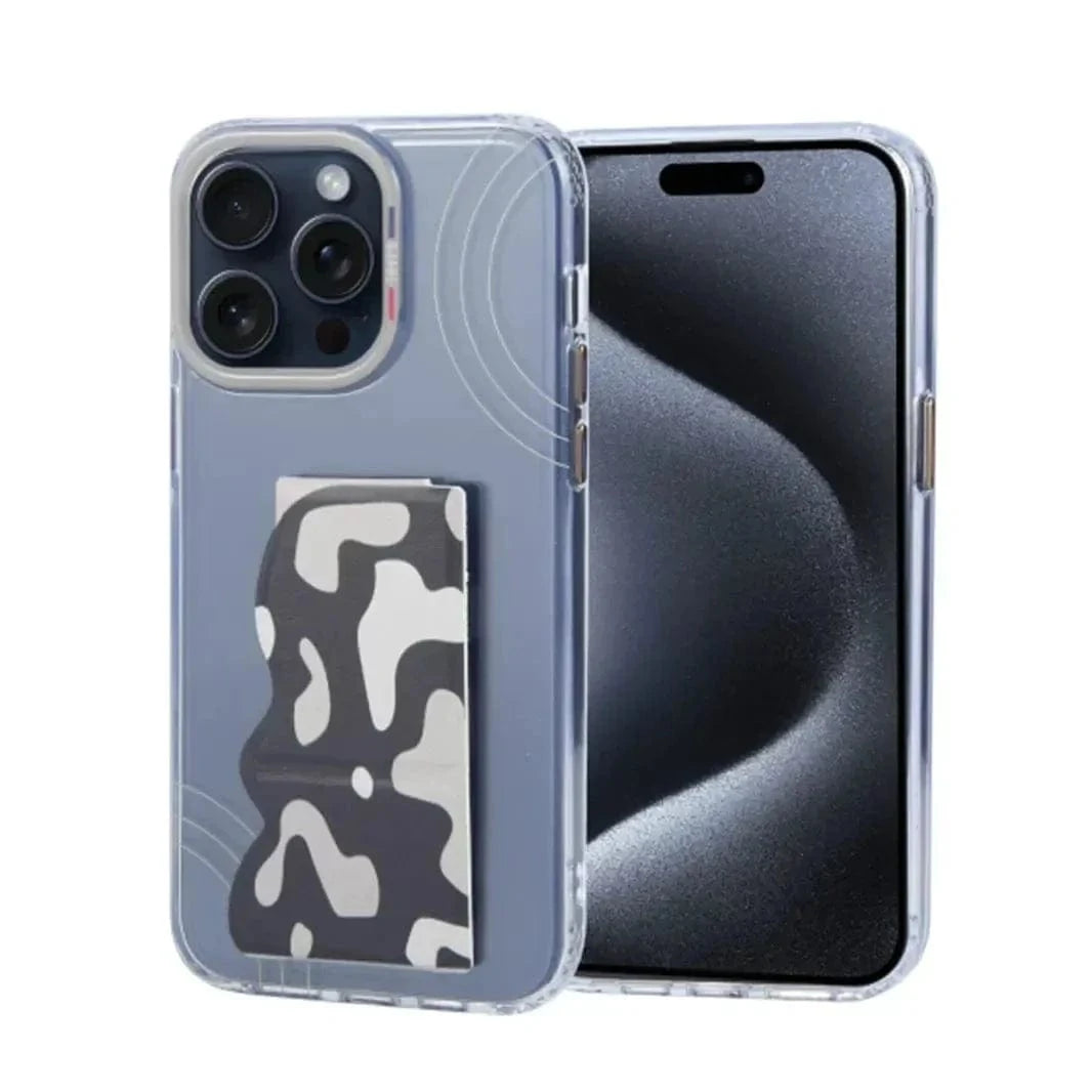 Tgvi'S Art Series Kickstand Hand Grip Case for iPhone 15 Pro iPhone 15 Pro / Clear - Ktusu