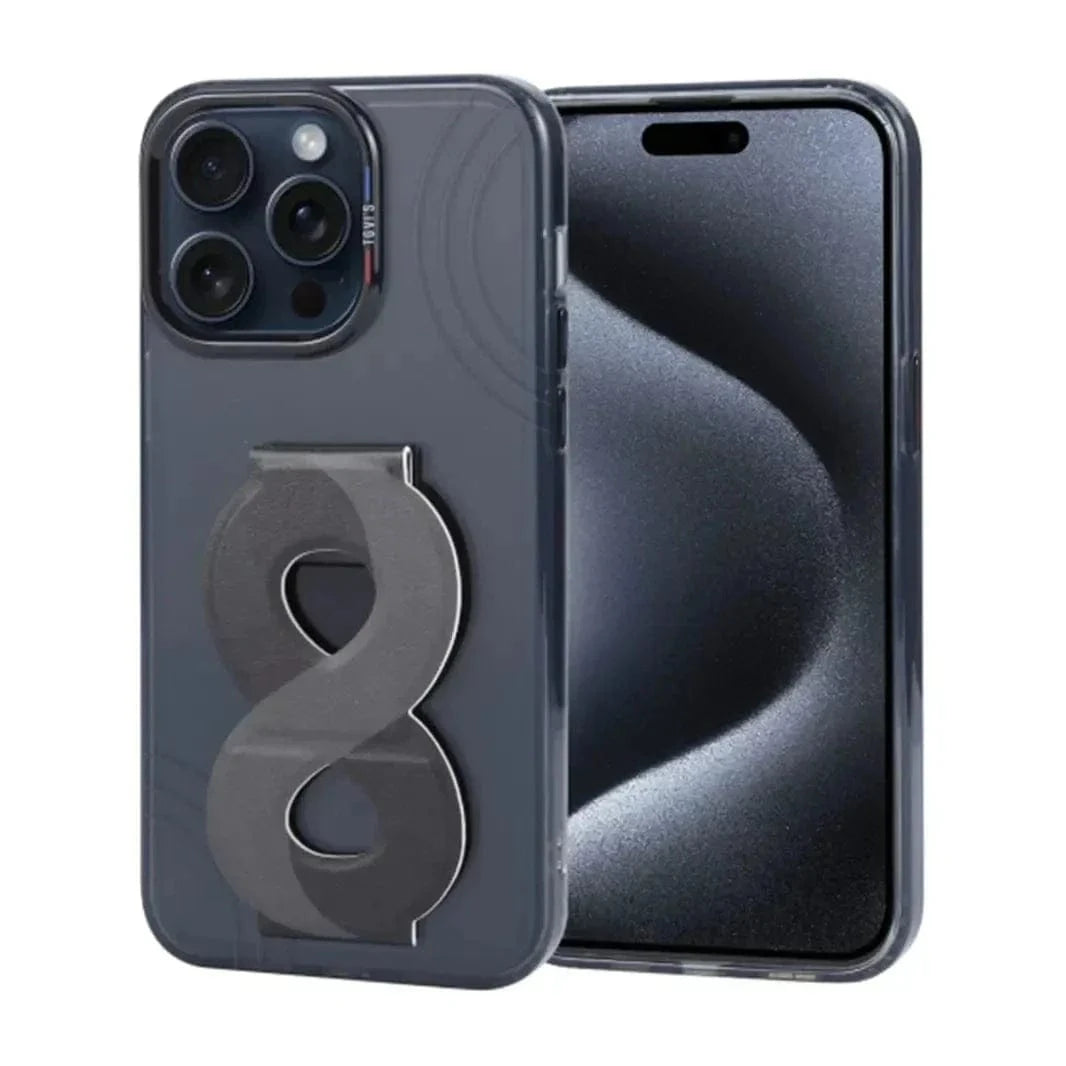 Tgvi'S Art Series Kickstand Hand Grip Case for iPhone 15 Pro iPhone 15 Pro / Smoke - Ktusu
