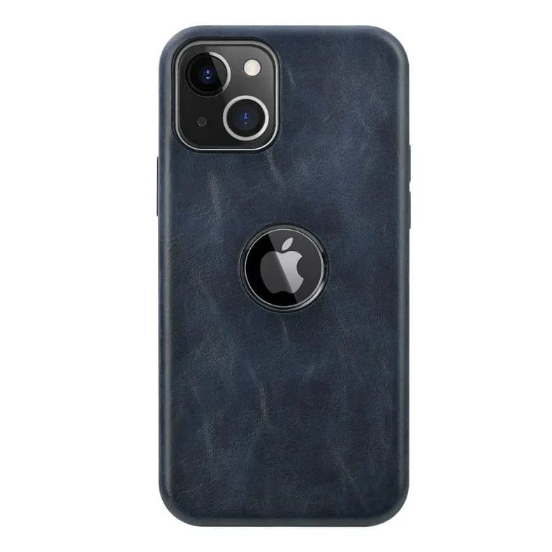 TPU Edges Glossy Keys PU Leather Hard Case for iPhone 11 iPhone 11 / Blue - Ktusu