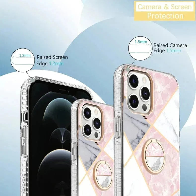 TPU Edges Glossy Marble Texture Hard Case for iPhone 11 - Ktusu