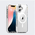 TPU+PC Magsafe Transparent Hard Case for iPhone 16 Pro Max iPhone 16 Pro Max / White / with magsafe - Ktusu