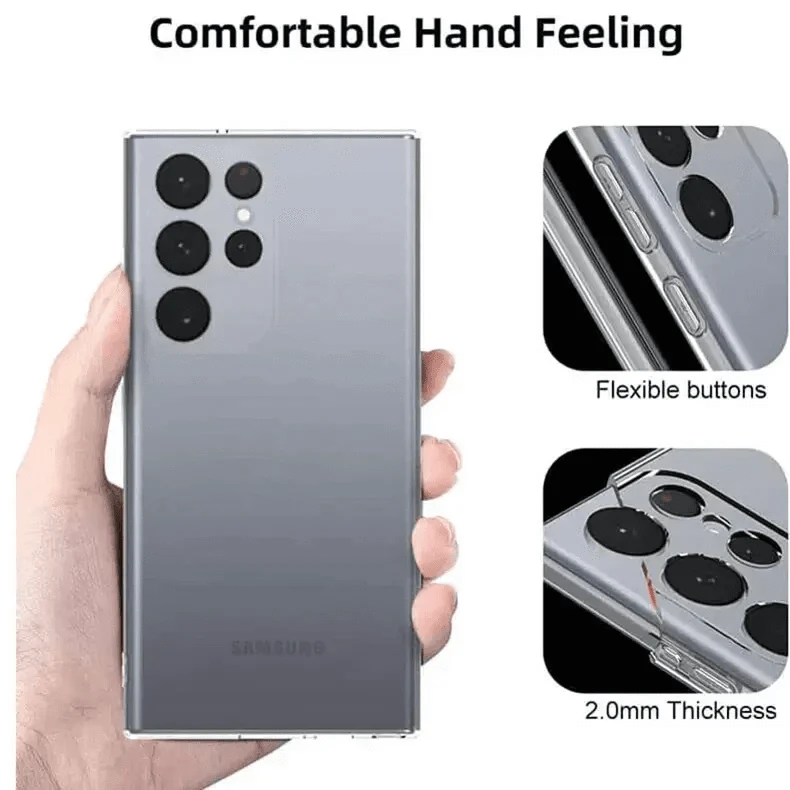 TPU Soft Clear Case for Samsung S23 Ultra Samsung S23 Ultra / Transparent - Ktusu