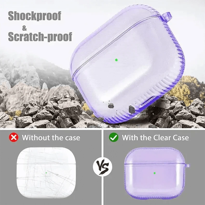Translucent Colored Soft TPU Cover for Airpods 4 - Ktusu