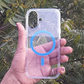 Transparent Hard PC Magsafe Case for iPhone 15 iPhone 15 / Blue - Ktusu