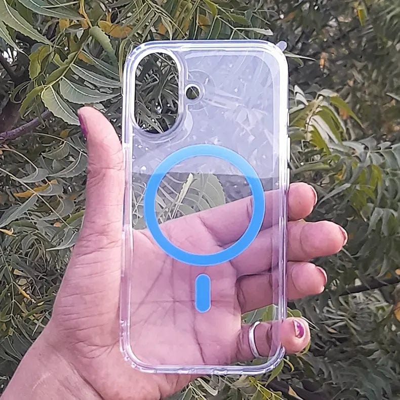 Transparent Hard PC Magsafe Case for iPhone 15 iPhone 15 / Blue - Ktusu