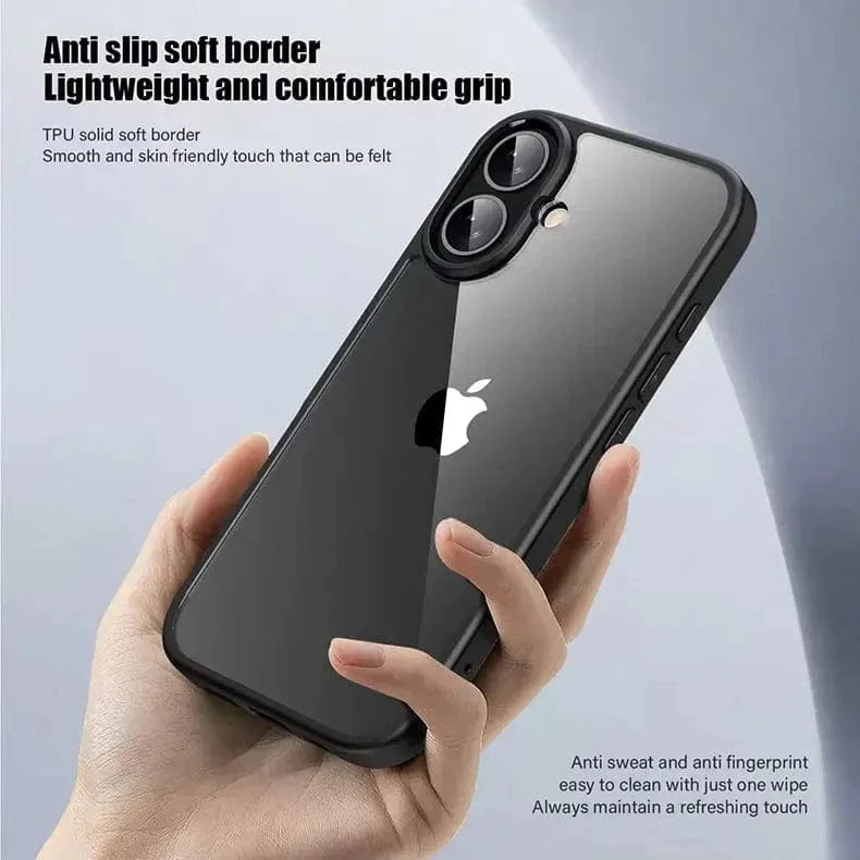 Ultra Crystal Clear Matte Frame Case for iPhone 14 Plus - Ktusu