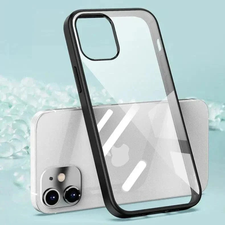 Ultra Crystal Clear Matte Frame Case for iPhone 14 Plus - Ktusu