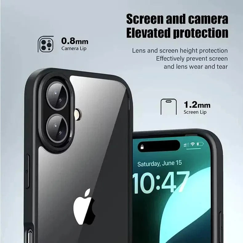 Ultra Crystal Clear Matte Frame Case for iPhone 14 Plus - Ktusu