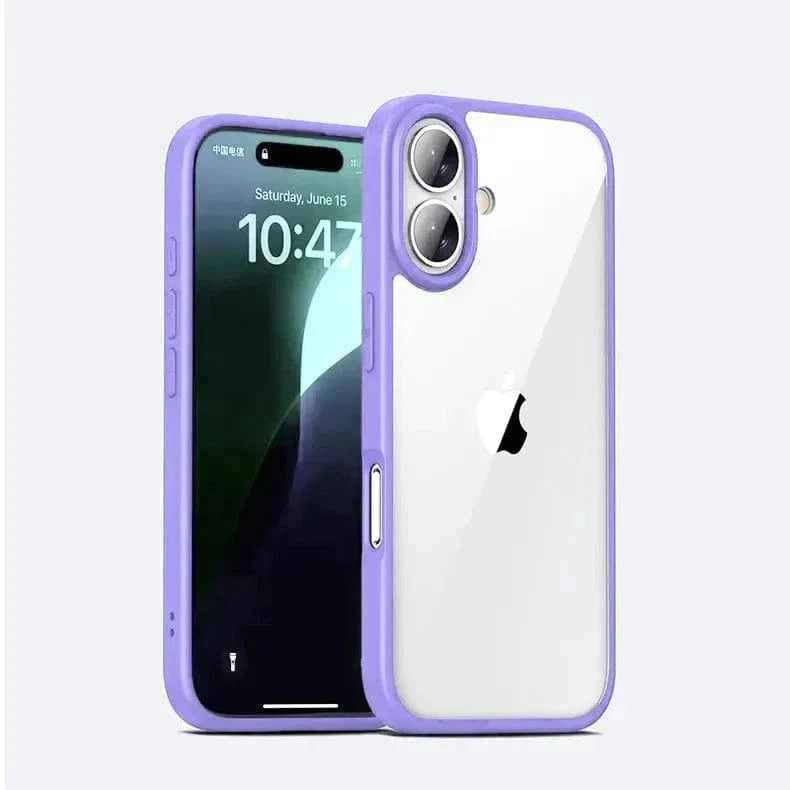 Ultra Crystal Clear Matte Frame Case for iPhone 14 Plus - Ktusu