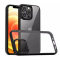 Ultra Crystal Clear Matte Frame Case for iPhone 14 Plus iPhone 14 Plus / Black - Ktusu