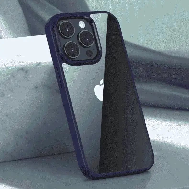 Ultra Crystal Clear Matte Frame Case for iPhone 14 Pro Max - Ktusu