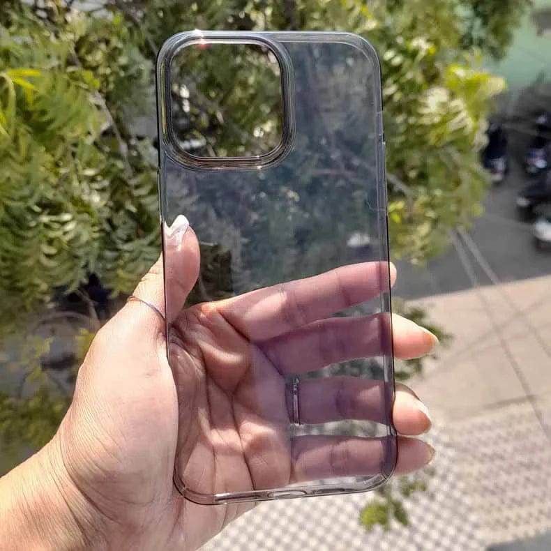 Ultra Slim Thin Crystal Clear Hard Case for iPhone 13 Pro iPhone 13 Pro / Smoke - Ktusu