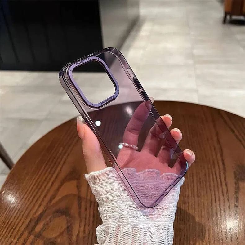 Ultra Slim Thin Transparent Magsafe Support Hard Case for iPhone 14 iPhone 14 / without magsafe / Deep Purple - Ktusu