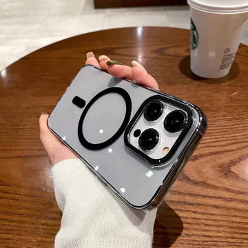 Ultra Slim Thin Transparent Magsafe Support Hard Case for iPhone 14 Pro Max iPhone 14 Pro Max / with magsafe / Smoke - Ktusu