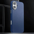 Vegan Leather Metal Button Magsafe Case for iPhone 16 Pro - Ktusu