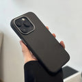 Vegan Leather Metal Button Magsafe Case for iPhone 16 Pro - Ktusu