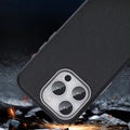 Vegan Leather Metal Button Magsafe Case for iPhone 16 Pro - Ktusu