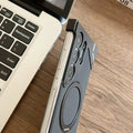 Walnut Wood Pattern Metal Frameless Kickstand Ring Case for Samsung S24 Ultra - Ktusu