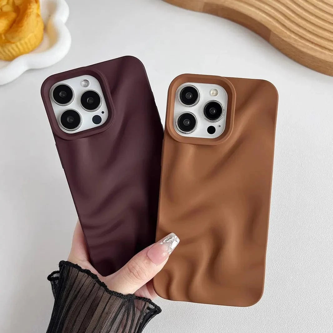 Water Ripple Pattern Silicone Soft Case for iPhone 15 - Ktusu