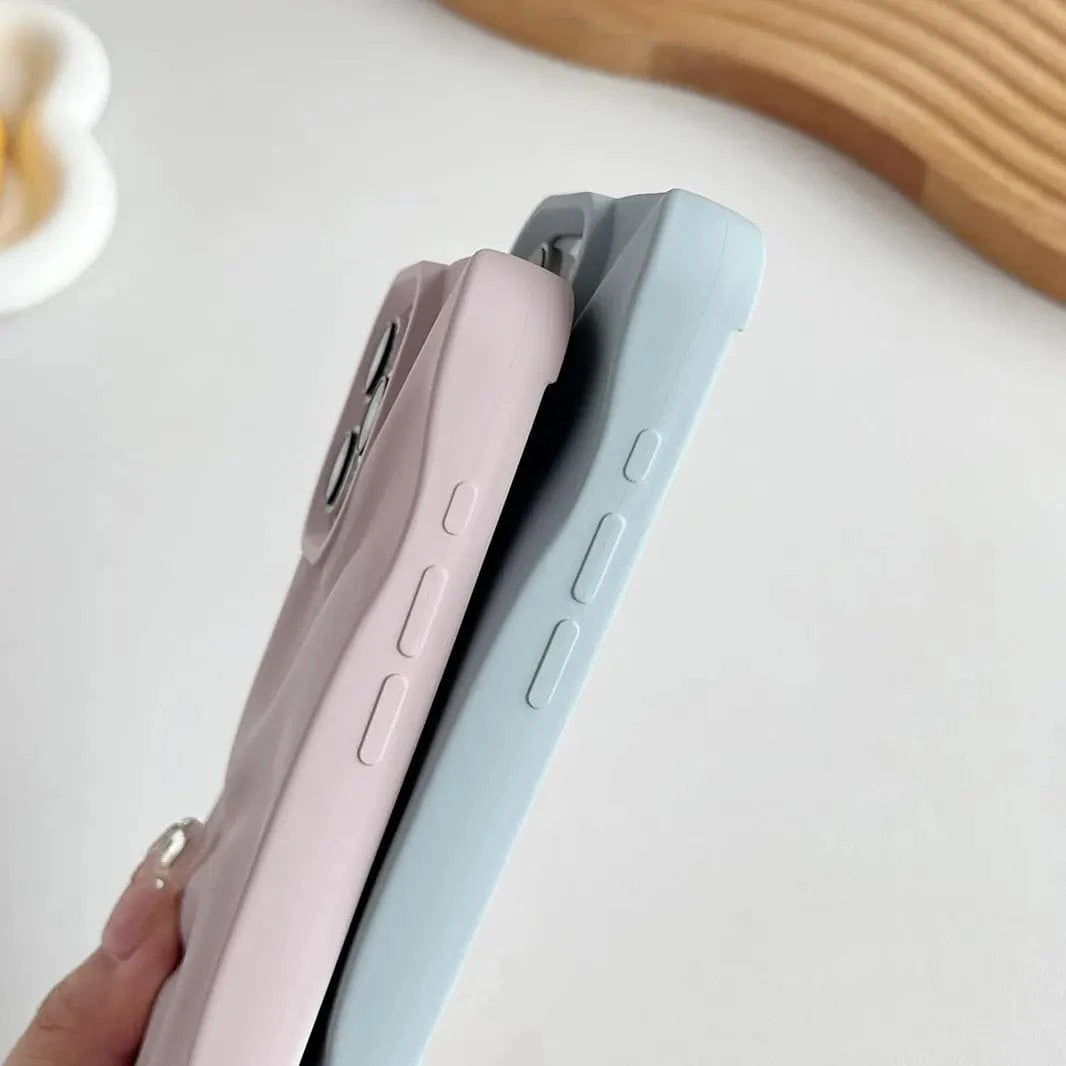 Water Ripple Pattern Silicone Soft Case for iPhone 15 - Ktusu