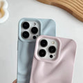 Water Ripple Pattern Silicone Soft Case for iPhone 15 - Ktusu