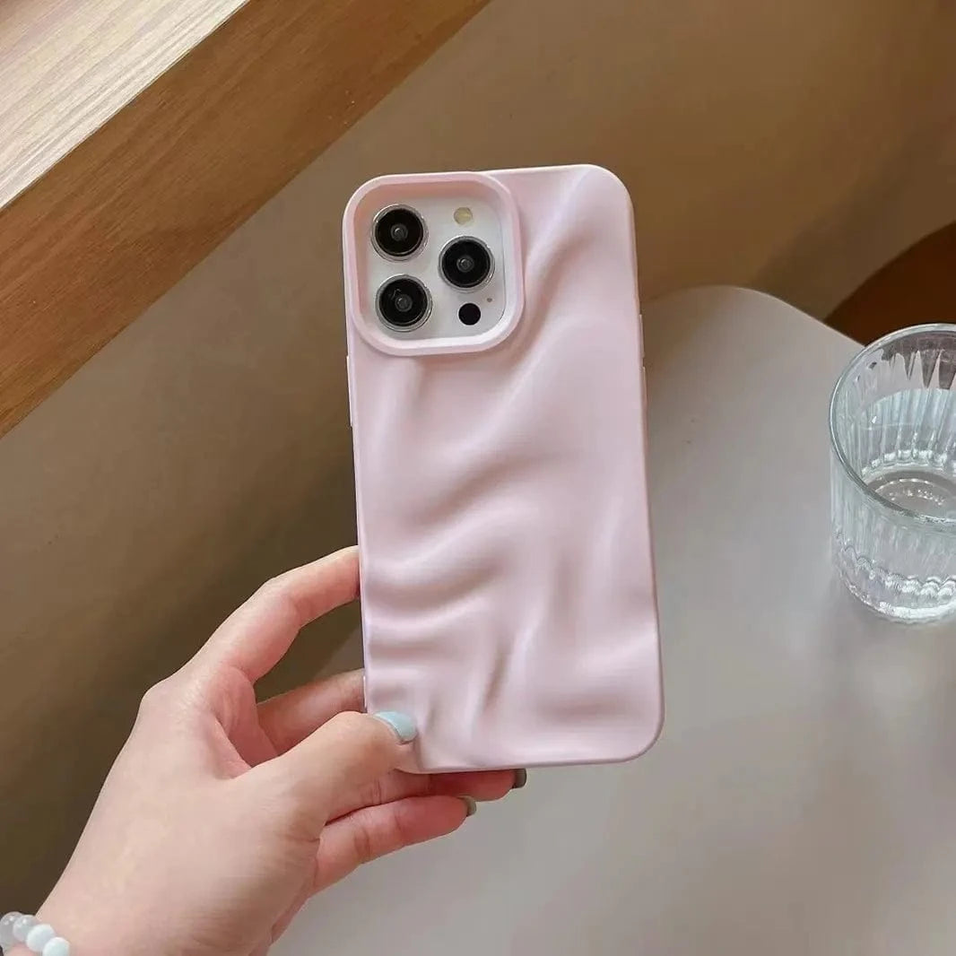 Water Ripple Pattern Silicone Soft Case for iPhone 15 iPhone 15 / light purple - Ktusu