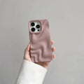 Water Ripple Pattern Silicone Soft Case for iPhone 15 iPhone 15 / sand pink - Ktusu