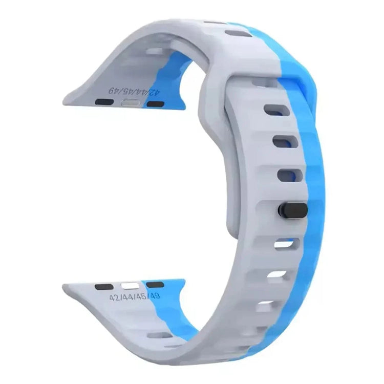 Waterproof Dual Color Sport Strap for Apple Watch 42 | 44 | 45 | Ultra 49 | 46mm S10 42 | 44 | 45 | Ultra 49 | 46mm S10 / Neon Green - Ktusu