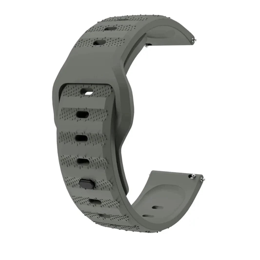 Waterproof Grip Sports Silicone Strap for Smartwatch 22mm 22mm / Ash Green - Ktusu