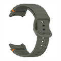 Wave Silicone Sport Band for Samsung Watch4 | 5 | 6 | 7 Watch4 | 5 | 6 | 7 / Army Green - Ktusu