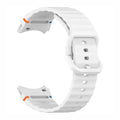 Wave Silicone Sport Band for Samsung Watch4 | 5 | 6 | 7 Watch4 | 5 | 6 | 7 / White - Ktusu