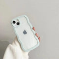 Wavy Edge Soft TPU Dual Layer Case for iPhone 11 iPhone 11 / Powder Blue - Ktusu
