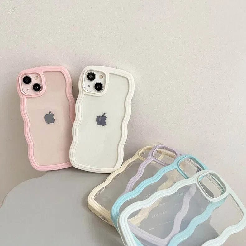 Wavy Edge Soft TPU Dual Layer Case for iPhone 13 - Ktusu