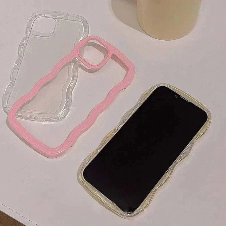Wavy Edge Soft TPU Dual Layer Case for iPhone 13 - Ktusu