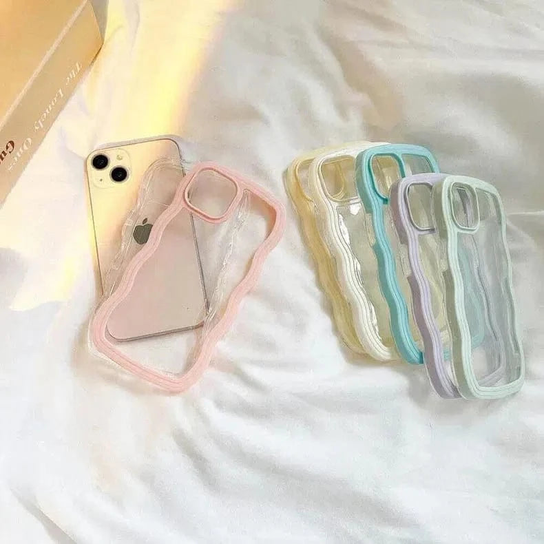 Wavy Edge Soft TPU Dual Layer Case for iPhone 13 - Ktusu