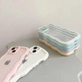Wavy Edge Soft TPU Dual Layer Case for iPhone 15 - Ktusu