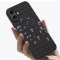 Weave Breathable Matte Soft Grid Case for iPhone 16 Plus iPhone 16 Plus / Black - Ktusu