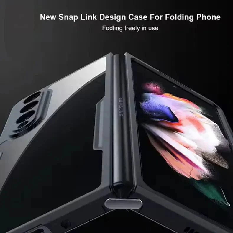 XUNDD Acrylic TPU Pc Matte Bumper Case for Samsung Z Fold6 Samsung Z Fold6 / Black - Ktusu