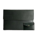 Sleeves for Up to 14 inch Laptop / Dark Green Leather texture Business Carrying Sleeves Bag for MacBook | Laptop