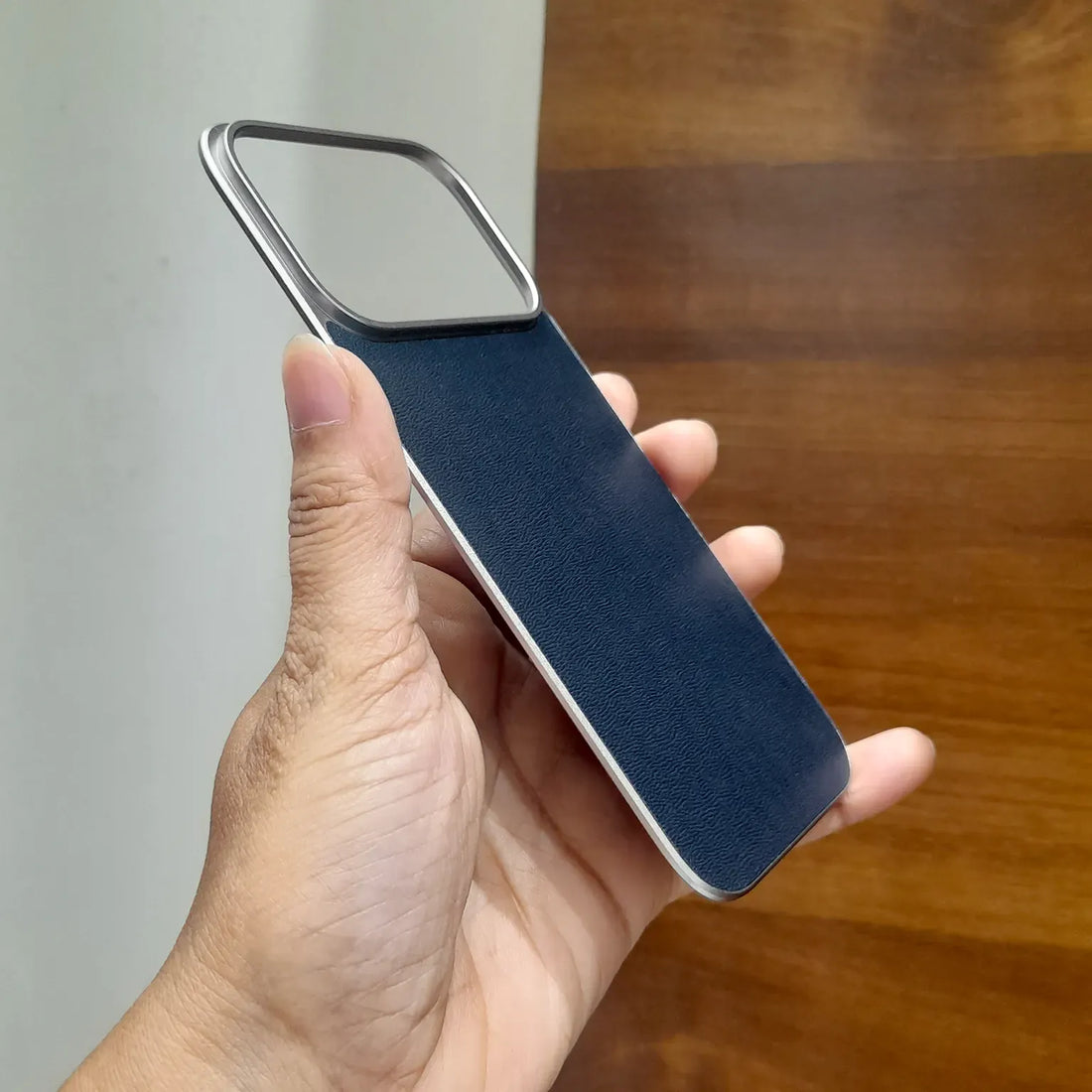 Cases & Covers Leather Texture Frameless Magnetic MagSafe Back Panel case for iPhone 17 Pro Max
